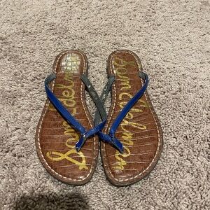 Sam Edelman Blue and Brown Sandals